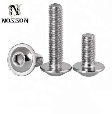 Ατσάλι από ανοξείδωτο χάλυβα A2 A4 Hex Socket Button Screw με πλυντήριο Flanged Button Head Allen Bolts m3 m4 m5 m6 m8 m10 m12 m14 m16 m20