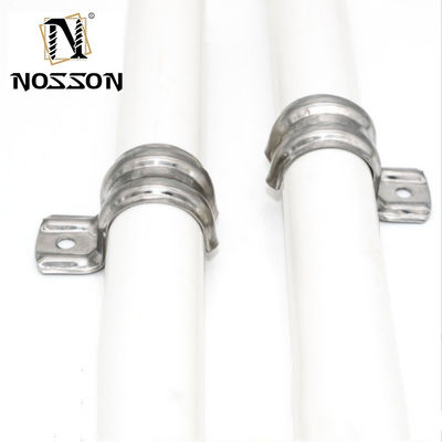 Ορυχείο Τύπος U Ζυγισμένο Χάλυβα Χάλυβα Χάλυβα Χάλυβα Σωλήνες Κρεμάστρα Κρεμάστρα Σωλήνα Σέλα με μετρικό σύστημα μέτρησης και ZINC φινίρισμα