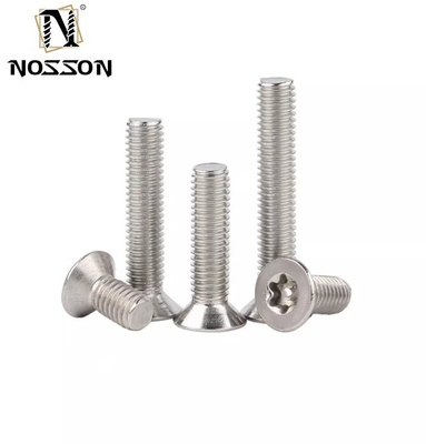 Μπλε χρωματισμένο φινίρισμα INCH Anti Theft Screw Car Airtag Bike Made in Pig Nose Torx 5-Lobe Pin T-Head από ανοξείδωτο χάλυβα