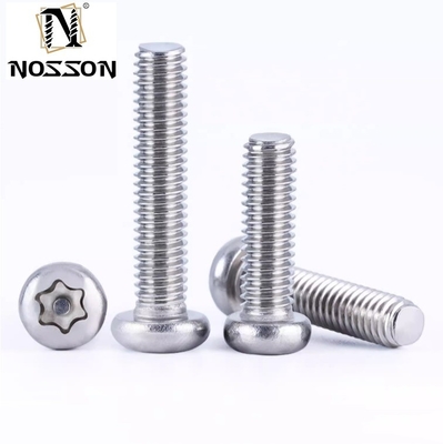 Μπλε χρωματισμένο φινίρισμα INCH Anti Theft Screw Car Airtag Bike Made in Pig Nose Torx 5-Lobe Pin T-Head από ανοξείδωτο χάλυβα