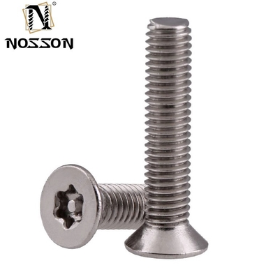 Μπλε χρωματισμένο φινίρισμα INCH Anti Theft Screw Car Airtag Bike Made in Pig Nose Torx 5-Lobe Pin T-Head από ανοξείδωτο χάλυβα