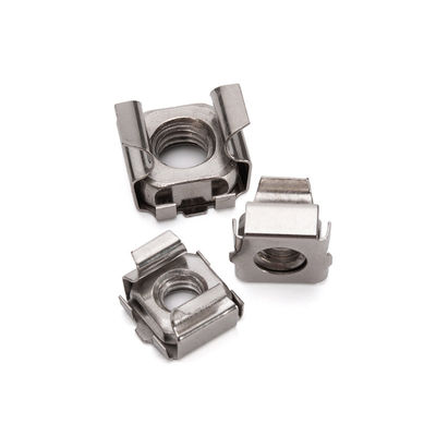 JIS Standard Mining Stainless Steel 304 Square Cage Nuts M4-M12 με μετρικό σύστημα μέτρησης και γαλάζιο φώσφορο φινίρισμα