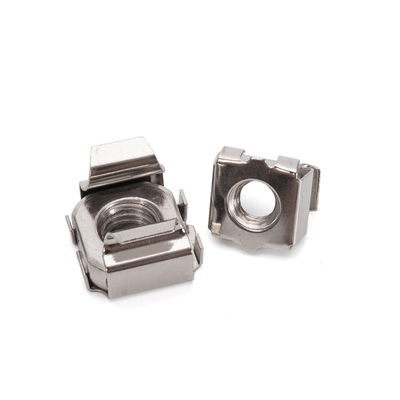 JIS Standard Mining Stainless Steel 304 Square Cage Nuts M4-M12 με μετρικό σύστημα μέτρησης και γαλάζιο φώσφορο φινίρισμα
