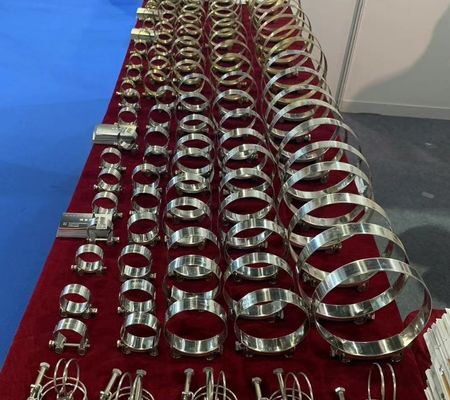 Υποστήριξη ODM Γερμανία Αμερικανικός τύπος 304 ανοξείδωτου χάλυβα Ρυθμίσιμες λαβές σωλήνων λαβές σωλήνων για τέλεια προσαρμογή και ασφαλή κράτηση