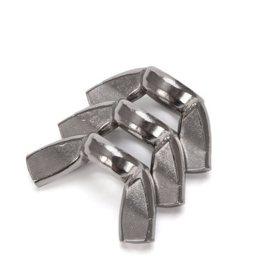 Μαύρο οξείδιο φινίρισμα από ανοξείδωτο χάλυβα M6 φτερό νάτσες DIN315 Μετρική μέτρηση για εφαρμογές υγειονομικής περίθαλψης