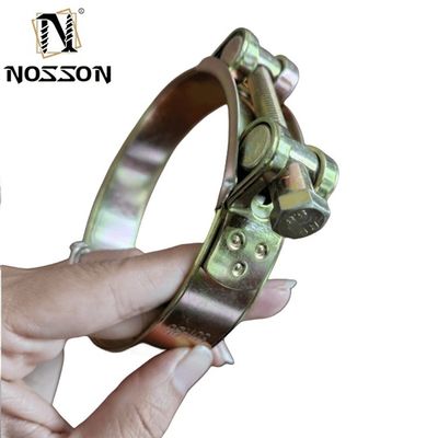 Βιομηχανικός βαθμός JIS Standard Solid Robust Heavy Duty Hose Clamp με επικάλυψη ψευδαργύρου