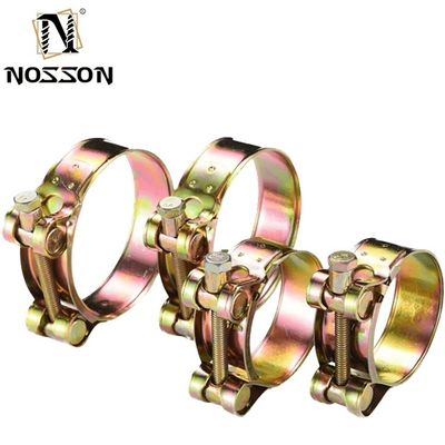 Βιομηχανικός βαθμός JIS Standard Solid Robust Heavy Duty Hose Clamp με επικάλυψη ψευδαργύρου