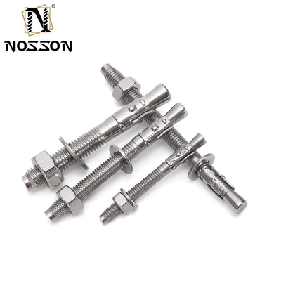 Ανθεκτικό στη διάβρωση DIN Standard Silver Steel Wedge Anchor Hot Dip Galvanized Expansion Anchor Bolts M6 M8 M10 M12 M16