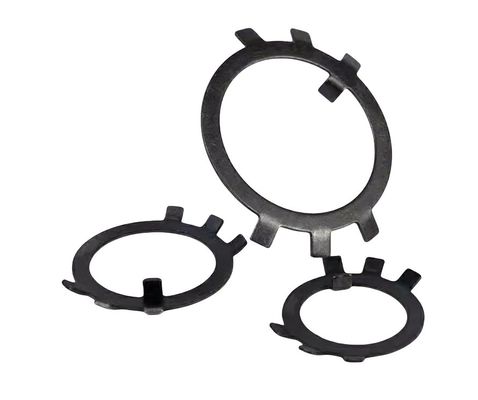 Μαύρο φινίρισμα ANSI/ASME Standard M10-M200 Split Style Stainless Steel Six Jaw Check Washers Half Shaft Lock για στρογγυλό καρφί