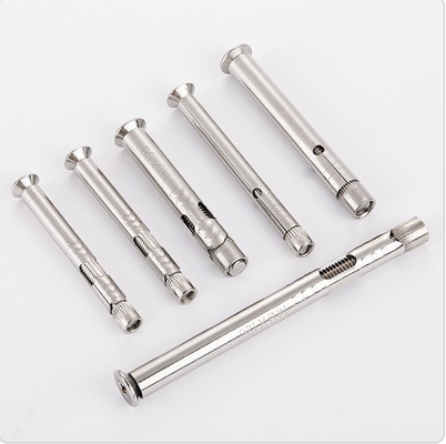 DIN Standard 304 από ανοξείδωτο χάλυβα Countersunk Head Hex Socket Expansion Bolt Sleeve Anchors για παράθυρο ή πλαισίο πόρτας σταθερό σε ασήμι