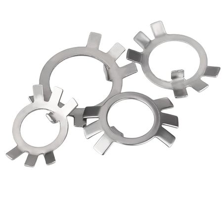 Στυλ Πλυντήρια ελαφρύς κλειδαριού M10M12M14-M60 Ατσάλι από ανοξείδωτο χάλυβα κυκλικό πλυντήριο για τη βιομηχανία πετρελαίου και φυσικού αερίου Έξι νύχια Μαύρο φινίρισμα