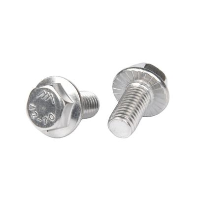 Μαύρο οξείδιο SCM 435 κράμα χάλυβα κλάσης 5 UNC Hex Head Serrated Flange Bolt με DIN Standard Grade A2-70/A4-80/304/316