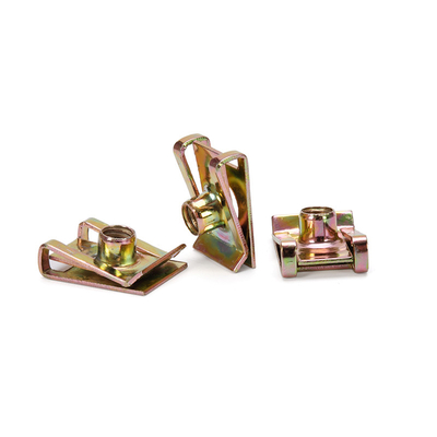 M4-M10 Έκταγωνική κεφαλή Plain Metal U Shaped Speed Clip Nuts Σφραγιστικά για σίδηρο άνθρακα χάλυβα ψευδάργυρο καλυμμένο με σφραγίδα καρύδι Reed Nut Μαύρο