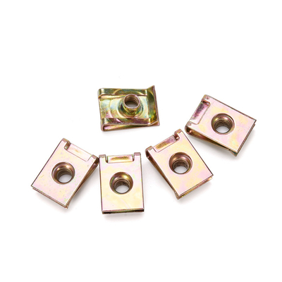M4-M10 Έκταγωνική κεφαλή Plain Metal U Shaped Speed Clip Nuts Σφραγιστικά για σίδηρο άνθρακα χάλυβα ψευδάργυρο καλυμμένο με σφραγίδα καρύδι Reed Nut Μαύρο