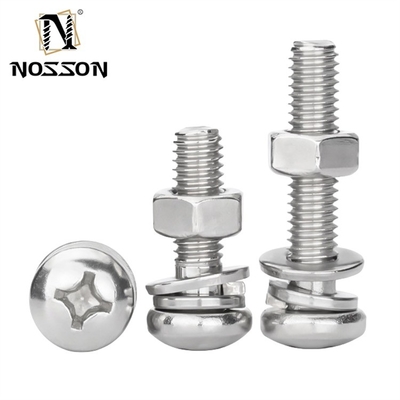INCH σύστημα μέτρησης Pan Head Cross Screw Zinc M3 M4 M5 M6 με μεγέθη 1,6-20mm και χρωματοποιημένο φινίρισμα