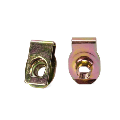Ζυγισμένο χάλυβα U Nut Sprig M4 M5 M6 M8 M10 18-8 Ατσάλινη ταχύτητα U Clip Nuts Retainer με μπλε φώσφορο φινίρισμα