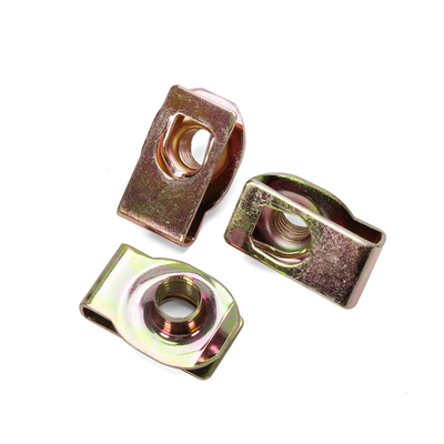 Ζυγισμένο χάλυβα U Nut Sprig M4 M5 M6 M8 M10 18-8 Ατσάλινη ταχύτητα U Clip Nuts Retainer με μπλε φώσφορο φινίρισμα