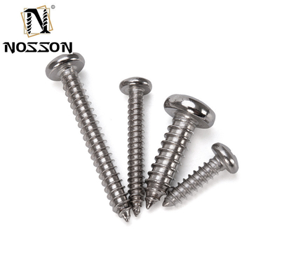Μετρικός ανοξείδωτος χάλυβας 304 Pan Head Tapping Screw Sheet Metal Screw με Cheese Head και χρωματοποιημένο φινίρισμα Din 7981