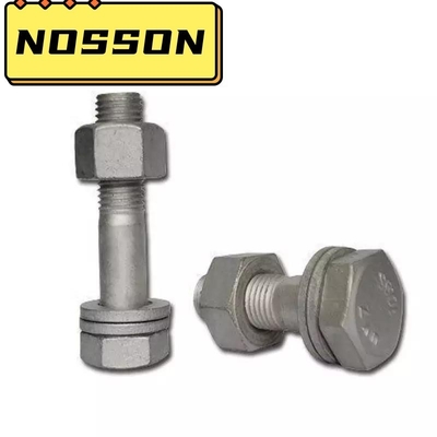 Μετρικό σύστημα μέτρησης M6-M36 M10 Μαύρο Hex Bolt Nut Washer DIN933 8.8 12.9 Βαθμός BLUE DYED Finish για την κατασκευή
