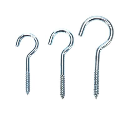 Ζυγισμένο φινίρισμα DIN Standard Stainless Steel Eye Screw Hook με διαφορετικά μεγέθη M1.6 M2 M2.5 M3 M4 M5 M6 M8 M10 M12 M14 M16 M20