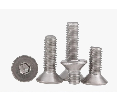 304 από ανοξείδωτο χάλυβα Din7991 M3-M16 Countersunk Head Hexagon Socket Screw για διανομείς στερεωτικών συστημάτων BS Standard