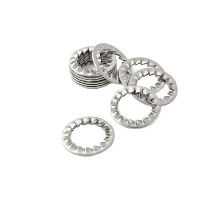 ΖΙΝΚΑΤΙΚΟ Τελειοποίηση από ανοξείδωτο χάλυβα Εσωτερικό πλυντήριο κλειδαριού δοντιών για βελτιωμένη αντοχή M6 M8 M10 M12M14 M16M18M20M22M24M27m30