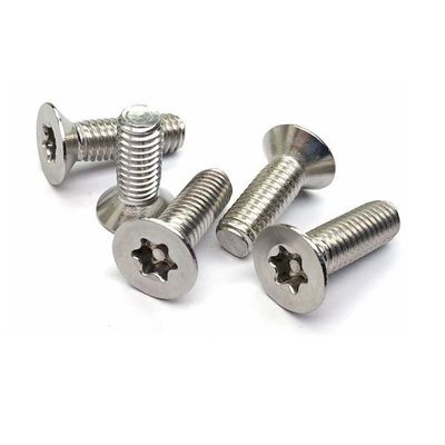 DIN Standard 304 από ανοξείδωτο χάλυβα Torx Round Pan Head With Pin Anti-Theft Security Screws Έξι λοβών κουμπί κεφαλή