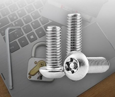 DIN Standard 304 από ανοξείδωτο χάλυβα Torx Round Pan Head With Pin Anti-Theft Security Screws Έξι λοβών κουμπί κεφαλή