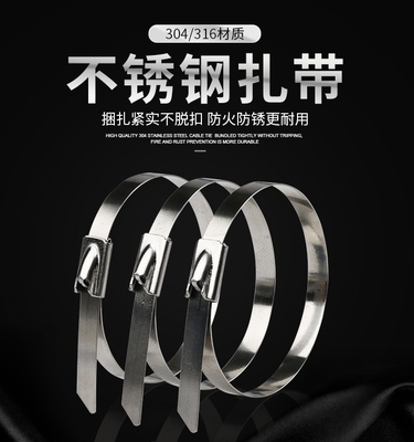 GB Standard Self-locking SS304/316 Ατσάλινα καλώδια 4.6*300mm εντός του ISO για Fscat πρώτες ύλες