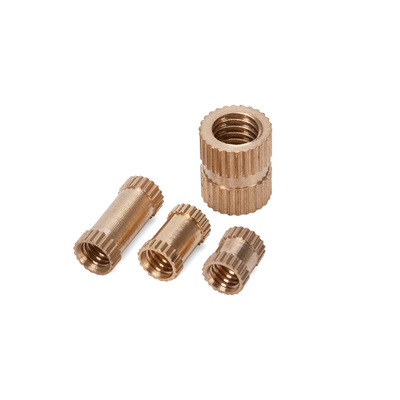 ANSI Standard Custom Size Water Treatment DIN Brass Knurled Nut Insert με παθητικό φινίρισμα σε μετρικό σύστημα μέτρησης