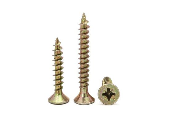 Κίτρινη επιχρισμένη με ψευδάργυρο βίδα C1022 για M3.5 M4.2 M5.5