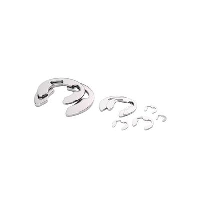 Εφαρμογή Υγειονομικής περίθαλψης Στυλ Wedge Metric Retaining Rings Washer For Shaft ZINC Finish Stainless Steel M4 M5 M6 DIN6799 E Clip