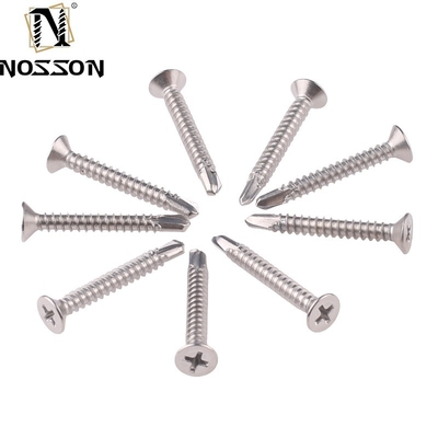 ST4.2 ST4.8 ST5.5 ST6.3 Μετρική JIS Standard Self Drilling Screw με πλευρές/απόκρυφα κάτω από το κεφάλι και απόδοση από ανοξείδωτο χάλυβα