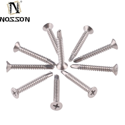 ST4.2 ST4.8 ST5.5 ST6.3 Μετρική JIS Standard Self Drilling Screw με πλευρές/απόκρυφα κάτω από το κεφάλι και απόδοση από ανοξείδωτο χάλυβα