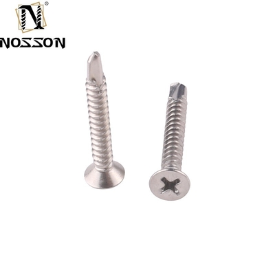 ST4.2 ST4.8 ST5.5 ST6.3 Μετρική JIS Standard Self Drilling Screw με πλευρές/απόκρυφα κάτω από το κεφάλι και απόδοση από ανοξείδωτο χάλυβα