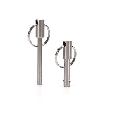 Προσαρμοσμένο ασημένιο ανοξείδωτο χάλυβα ελατήριο φορτισμένο μπάλα κλειδαριού πιν για αεροπορικές μεταφορές και επαγγελματικές λύσεις προσαρμογής