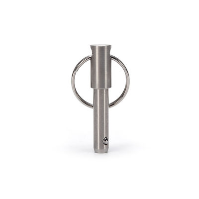 Προσαρμοσμένο ασημένιο ανοξείδωτο χάλυβα ελατήριο φορτισμένο μπάλα κλειδαριού πιν για αεροπορικές μεταφορές και επαγγελματικές λύσεις προσαρμογής