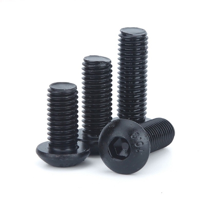 ISO Standard Pan Head 1/4-20*1/2 ίντσες Grade 12.9 Black Hexagon Socket Screw με πλήρες νήμα και εξαγωνική κίνηση