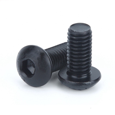 ISO Standard Pan Head 1/4-20*1/2 ίντσες Grade 12.9 Black Hexagon Socket Screw με πλήρες νήμα και εξαγωνική κίνηση