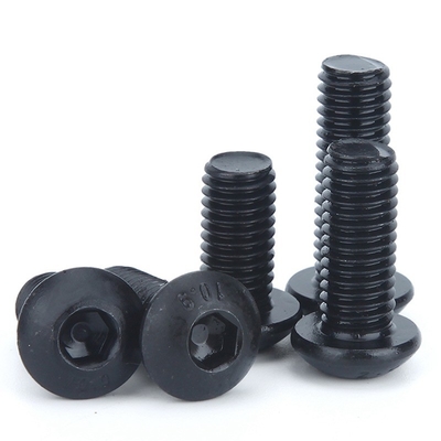 ISO Standard Pan Head 1/4-20*1/2 ίντσες Grade 12.9 Black Hexagon Socket Screw με πλήρες νήμα και εξαγωνική κίνηση