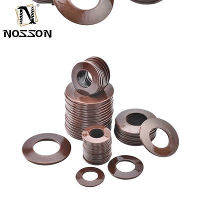 Κωνικά πλυντήρια ελαφριού εξωτερικού δοντιού DIN6796 βαρέος φόρτωμα πλέγματα Belleville για πτυχωμένες συνδέσεις