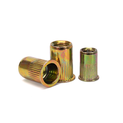 Δείγμα Instock Steel Rivnut Round Body Flat Head Rivet Nut/Metric Rivet Nut Carbon Steel Threaded Inserts Nut Zinc Plated (Προϊόντα από χάλυβα με νήματα)