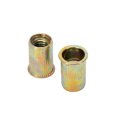 Δείγμα Instock Steel Rivnut Round Body Flat Head Rivet Nut/Metric Rivet Nut Carbon Steel Threaded Inserts Nut Zinc Plated (Προϊόντα από χάλυβα με νήματα)