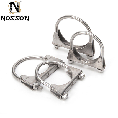 Μετρικό σύστημα μέτρησης SS 304 316 430 U Bolt Clamp Hose για U Type Clamp Μικρό εξατομικευμένο σωλήνα εξάτμισης