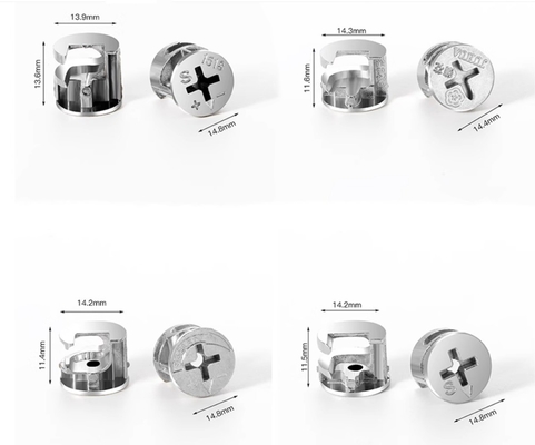 10 Συνδετήρες Plug Cam Lock Κλειδώματα σύνδεσης Fitting σύνδεση μπουλόνι για τα έπιπλα ύψους