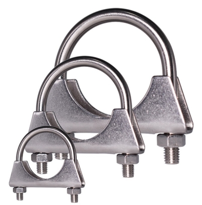Προσαρμοσμένο σύστημα εξάτμισης Ατσάλι U Bolt Muffler Clamp με μετρικό σύστημα μέτρησης Πρότυπο και Πρότυπο