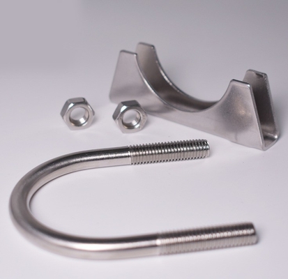 Προσαρμοσμένο σύστημα εξάτμισης Ατσάλι U Bolt Muffler Clamp με μετρικό σύστημα μέτρησης Πρότυπο και Πρότυπο