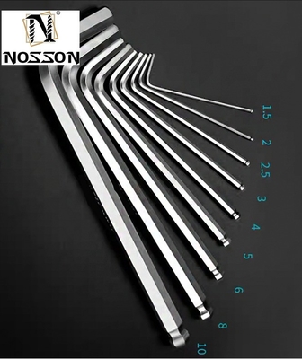 200N-m Max Torque Capacity Steel Black Oxide Hex Allen Key Hex Wrench DIN911 2mm-36mm για δημοφιλή σύνολα εργαλείων χειρός