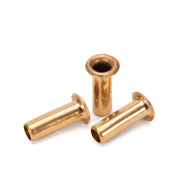 Αλουμινίου JIS Standard Flat Brass Hollow Rivet με υλικό χάλυβα και προσαρμόσιμο σχέδιο