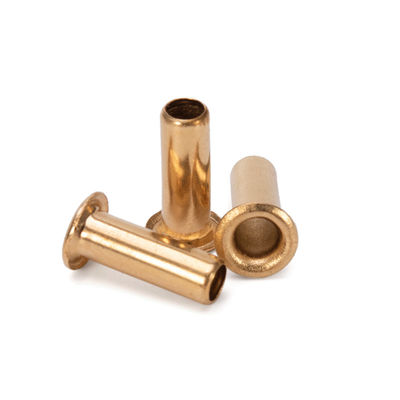 Αλουμινίου JIS Standard Flat Brass Hollow Rivet με υλικό χάλυβα και προσαρμόσιμο σχέδιο